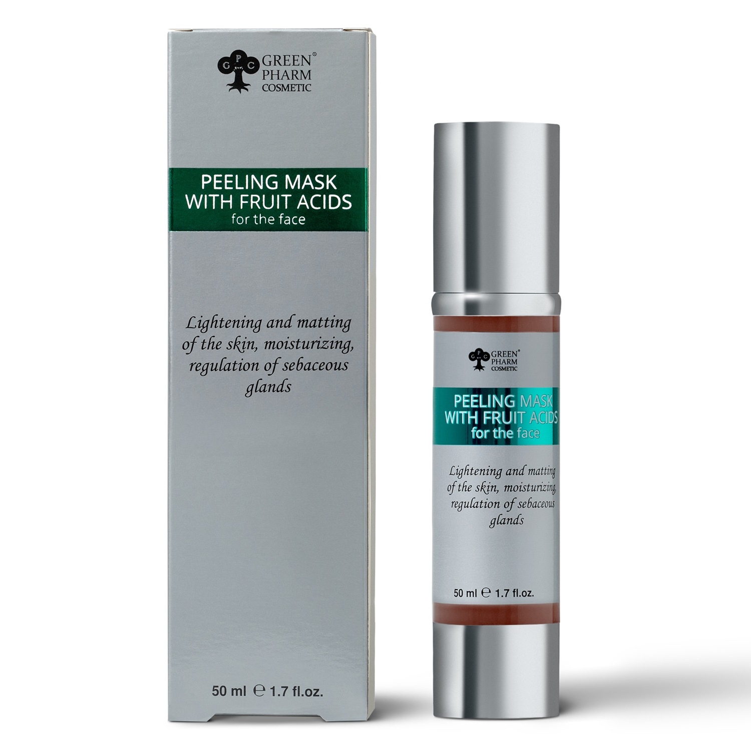 Maseczka peeling z kwasami owocowymi do twarzy, 50 ml